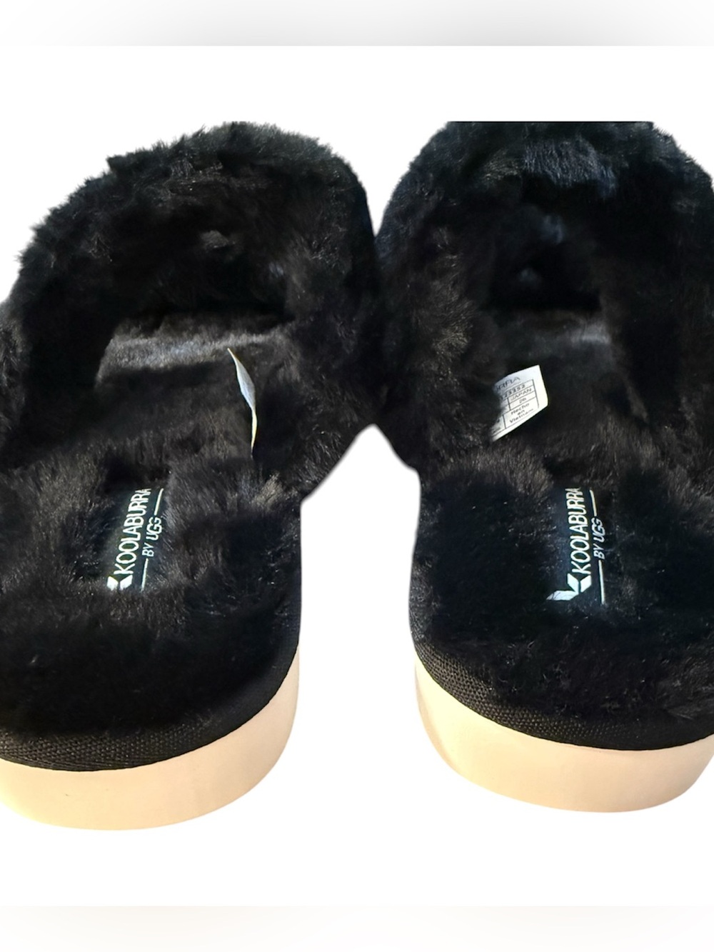 Koolaburra by UGG, Fuzz On, Slides Slippers Black, Women’s Size Size 9 - Picture 5 of 9